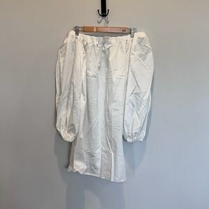 Alexis Dress Womens Medium‎ Balloon Sleeve Mini Nordstrom Bianco Chic